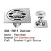 SELECT 304-2011 DUAL USE 304 Stainless steel floor drain PRINCE FOX
