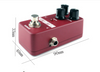 Mini Pédale de Distorsion Portable Pédale D'Effet Guitare Rouge