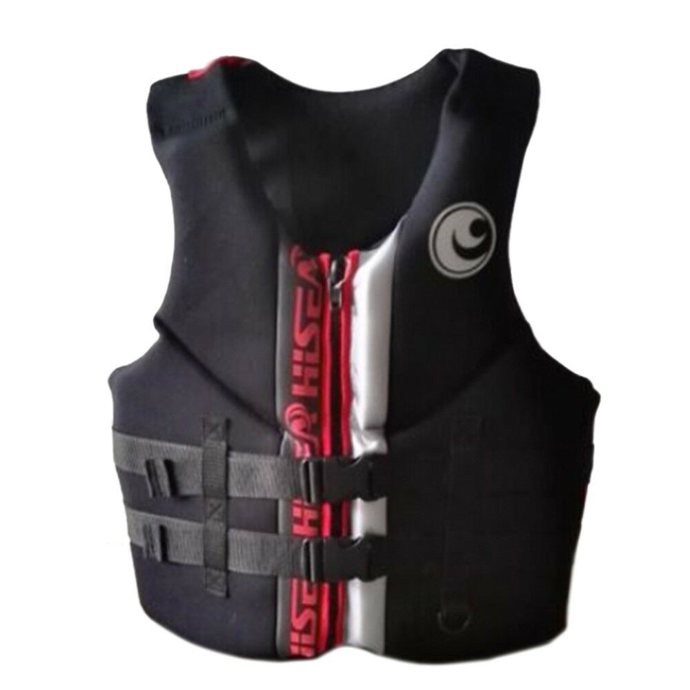 L004 L010 L011 Life Jacket Surfing Fishing Drifting Vest   black   S