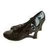 Candy's Color Bowknot Patent Leather Hollow Slipsole Women Thin Shoes