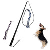 Flexible Tease Stick Dog Cat Training Stick  blue   L