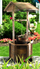 Wooden Wishing Well Garden Feature 96cm