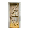 Neuf 3d Diy PVC Imperméable Porte Autocollant Mural Porte en Bois Qd020
