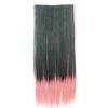 60cm Extension de Cheveux Pièce Dégradé Morceau Long Droit 55 Couleurs