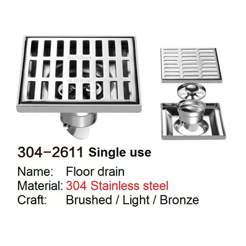 SELECT 304-2611 SINGLE USE 304 Stainless steel floor drain PRINCE FOX