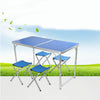 outdoor folded table aluminium alloy wooden folded table portable picnik table