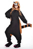 Unisex Adult Pajamas Cosplay Costume Animal one piece sleepwear Suit Racoon