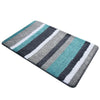 Flocking Ground Foot Non-slip Mat Carpet   feel life green    50*80cm