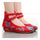 Peacock Old Beijing Cloth Shoes  red
