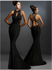 Dentelle Sexy Orné Creux Boutique Sirène Maxi Queue Robe Soirée Habillé