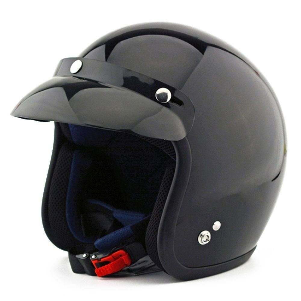 Motorcycle Motor Bike Scooter Safety Helmet NM-207   bright black