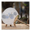 Rond Éventail Artware Grenouille et Lotus Flax Couleur