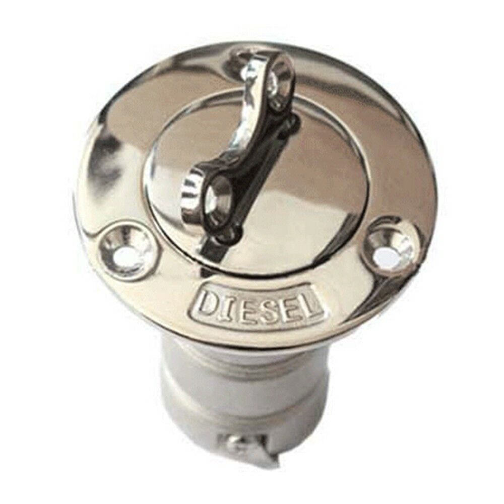 Stainless Steel Deck Funnel Water Oil Inlet Yacht DIESEL