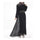 Malaysian Muslim Women Garments Big Peplum Dress Chiffon
