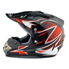 Moto Motocicleta Escúter Casco de Seguridad Brillante Negro Dragon