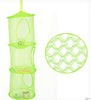 New Hanging Polyester Mesh Storage Basket Toys Organizer 3 Compartments