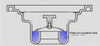 Sus304 Acier Inoxydable 15cm Carré avec 110mm Tube Déodorant Drain de Sol