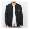 Embroidery Plate Button Baseball Coat Jacket   black