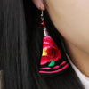 Original DIY Stylish National Style Earring Woman Fabric Embroidery Temperament