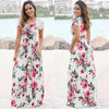 Romantic White Floral Boutique Maxi Long Party Dress