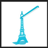 Escritorio Giratoria Mesa Lámpara Led Carga USB Lámpara Táctil París Torre