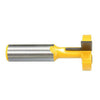1/2'' Shank T-Slot T-Track Straight Edge Slotting Tongue and Groove Router Bits