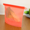 Colorful food-grade silicone kitchen outdoor travel portable food storage bags