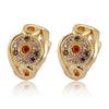 18K Gold Galvanized Zircon Earrings