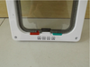 4 Vías Bloqueable Gato Mascota Seguro Puerta Abatible Blanco Marrón TALLA L