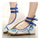 Old Beijing Cloth Embroidered Shoes Slipsole   blue
