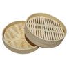 7 inch Bamboo Basket Steamer Chinese Dim Sum Rice Pasta Cooker Set