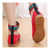 Old Beijing Cloth Embroidered Shoes Facial Makeup