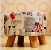 Ottoman footstool Rest stool with 3 legs Paper Mache