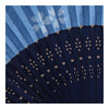 Regalo Abanico Plegable Algodón Flax Sakura con Cubierta Azul