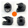 Moto Motocicleta Escúter Casco de Seguridad Brillante Negro