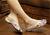 Chinese Embroidered Shoes Women Cotton sandals drag Chromatic Clouds