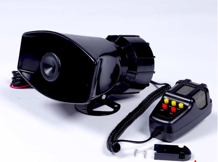 100W 12V 5 Sounds Motobike Car Van Truck Speaker Loud Siren Horn 105db With MIC