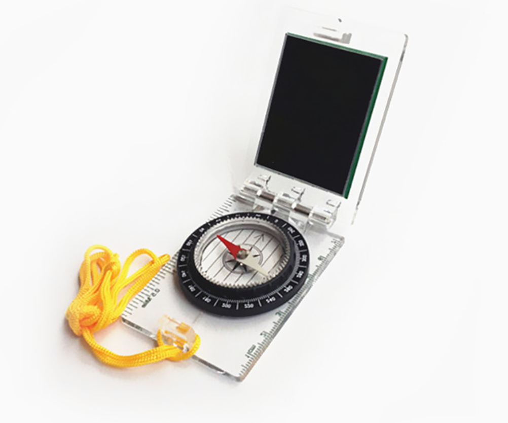 Outdooors Base Plate Ruler Map Scale Compass Scouts Camping Hiking Kit