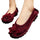 Suede Gommino Causal Women Thin Shoes  wine red