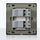 Two Billing Control Wall Brushed Aluminum LED Intelligent Switch