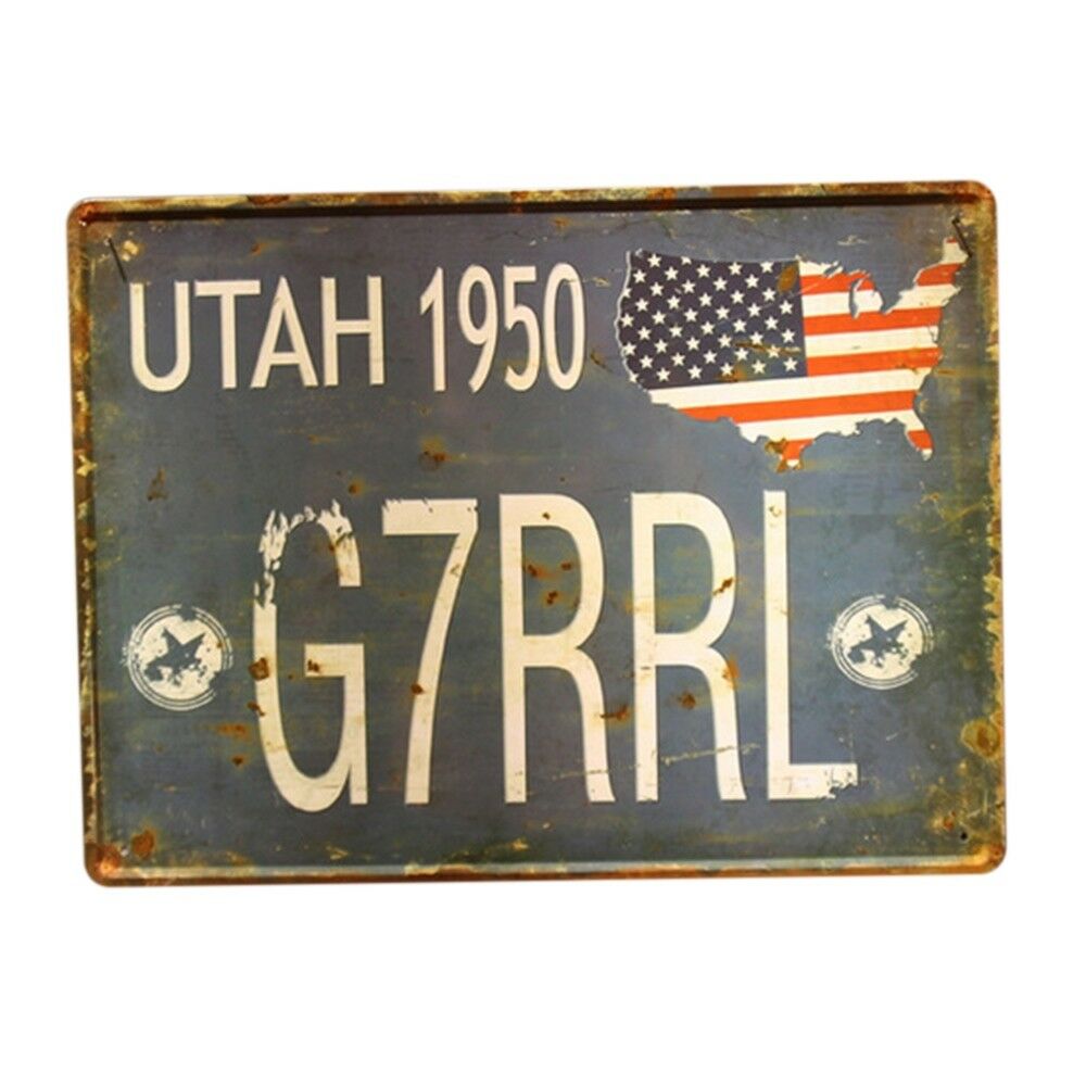 Europe Vintage Iron Car Plate Wall Hanging Decoration    T55