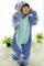 Kids Cartoon Sleepwear Pajamas Cosplay Costume Animal  Suit Fancy blue stitch