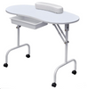 Foldable Manicure Table with Wrist Cushion Drawer and Carry Bag