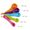 Thick Baking Measuring Spoon 5pcs Set Colorful