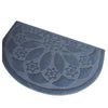 Door Floor Ground Mat Carpet Semi-circle Embossed 50x80cm