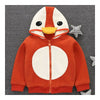 Infant Baby Boy Girl Penguin Cartoon Zipper Coat orange 73cm