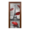 Porte Autocollant Neuf 3d Diy PVC Imperméable Décoration Murale Tour Eiffel