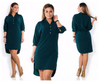 Plus Size Blue/Black/Green/Red T Shirt Tshirt Style Long Casual Dress