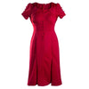Fashionable OL Slim One-step Skirt Dress  red