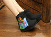 Chinesisch Bestickt Schuhe Damen Einzeln Stiefel National Wind Aufzug